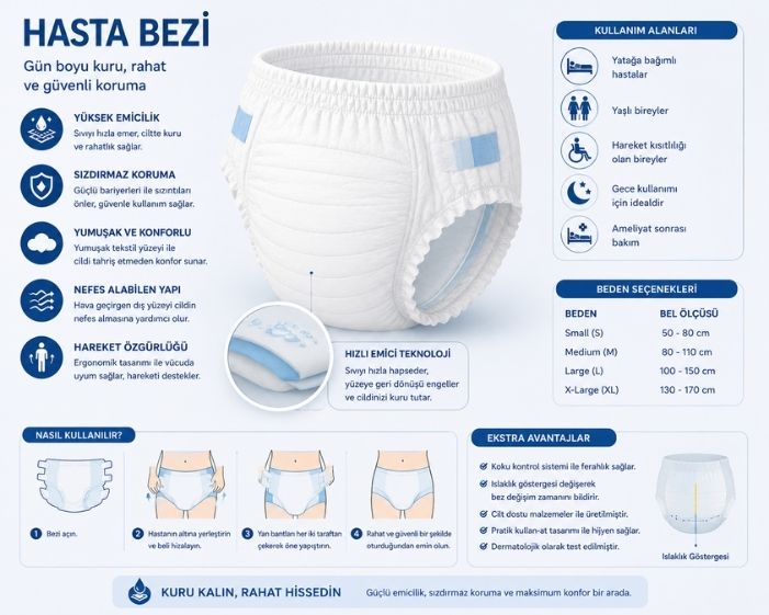 Hasta Bezi Numarası Nasıl Seçilir? Bel Ölçüsüne Göre Doğru Bez Boyutu Bulma Rehberi